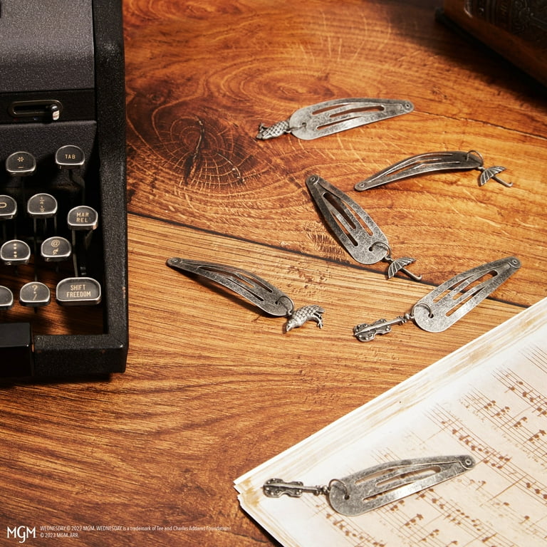 Wednesday x Kitsch Goth Snap Clips 6pc Set - Walmart.com