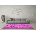 thumbnail image 3 of Ahgly Company Indoor Round Abstract Pink Modern Area Rugs, 4' Round, 3 of 4