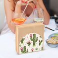 thumbnail image 6 of Ryvnso Acrylic Napkin Holder Table Kitchen Paper Tissue Organization 2 Pack Cactus and Pink Flowers, 6 of 7