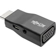 thumbnail image 2 of Tripp Lite Compact Hdmi To Vga Adapter With Audio (m/f), 1920 X 1200 (1080p) @ 60 Hz - Video Converter - Hdmi - Vga - Black, 2 of 5