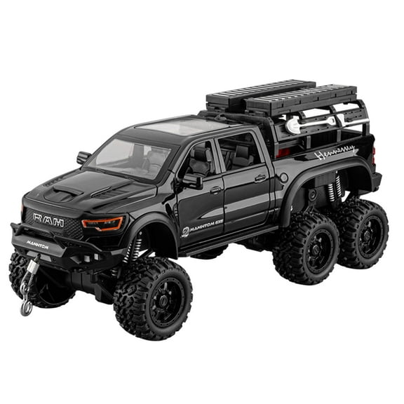 Anmyjuly 1:24 Scale Die-cast ram truck toy with Sound & Light, Opening Doors and Removable Parts for Adult Collectors and kids ages 4-8