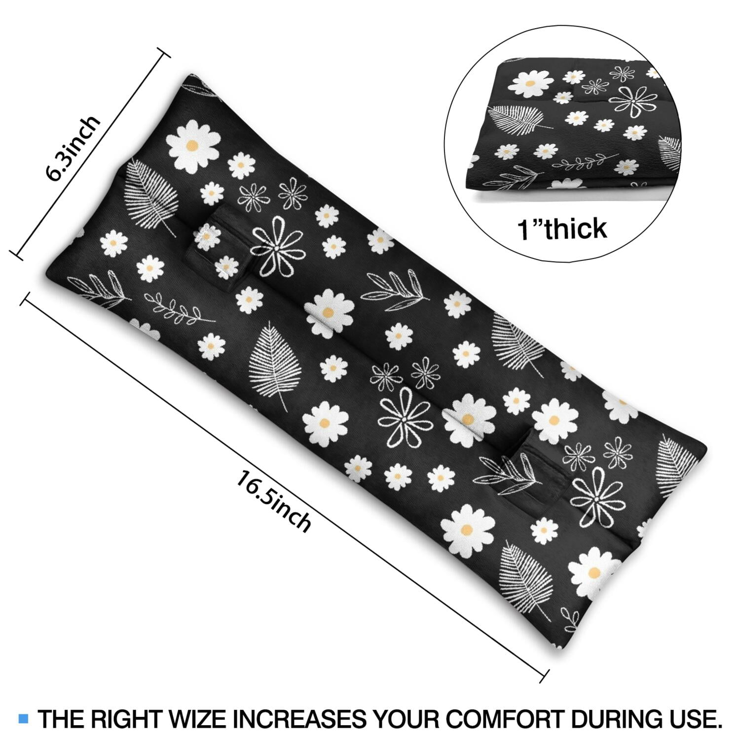 Aesthetic Watercolor Flower Mastectomy Pillow - Artistic Seatbelt Cushion for Car