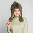 thumbnail image 3 of Dyfzdhu Women Winter Plush Fake Thick Hat Ear Protectors Warm Khaki, 3 of 7