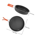 thumbnail image 2 of BESTYASH 7 Inch Camping Cooking Pot with Nonstick Coating, Ergonomic Handle, Lightweight Aluminum Alloy for Outdoor Cooking, 2 of 7