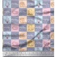 thumbnail image 1 of Soimoi Gray Rayon Fabric Text & Cat Animal Print Sewing Fabric Yard 42 Inch Wide, 1 of 5