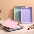 thumbnail image 4 of Lubelski Serving Tray BPA Free Multi-Function Crack Resistant Easy to Clean Space-saving Food Display Reusable Reusable Plastic Serving Platters Kitchen Supply, 4 of 8
