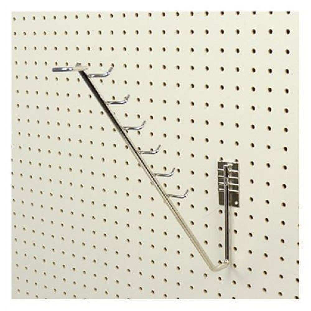 Siffron 7179502272 Heavy Duty Chrome Metal Garden Hoe & Spade Pegboard Hooks - Quantity of 10