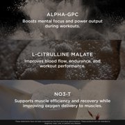 The Genius Brand Genius Pre - Clean Pre-Workout Powder for Energy, Focus & Fitness Support - No Artificial Flavors, Preservatives, or Proprietary Blends - Non-GMO - 20 Servings - Blue Raspberry