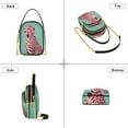 thumbnail image 3 of FORMRS Crossbody Bag for Women Quilted Travel Shoulder Cell Phone Purse with Chain Strap Handbag, Big Pink Cheetah, 3 of 7