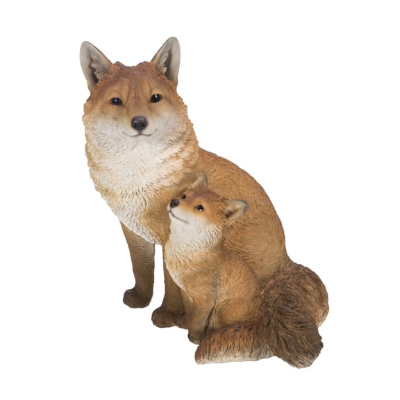 Hi-Line Gift Ltd. Mother & Baby Fox Sitting