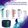 thumbnail image 2 of Funda de silicona brillante con forma de escamas de pescado para Hydroflask y taza, 2 of 7