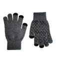 thumbnail image 1 of Guantes de punto de invierno cálidos con dedos completos para hombres y mujeres con pantalla táctil mejorada - Guantes antideslizantes con forro polar, 1 of 5