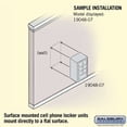 thumbnail image 4 of Salsbury Industries 19048-07SSK Cell Phone Storage Locker - 4 Door High Unit (8 Inch Deep Compartments) - 6 A Doors and 1 B Door - Sandstone - Surface Mounted - Master Keyed Locks, 4 of 4