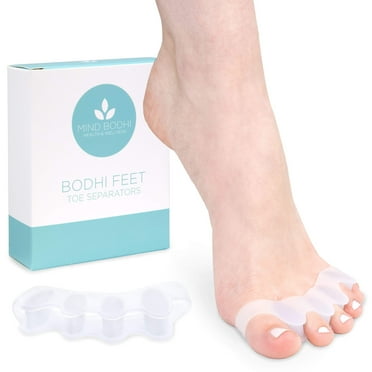 Mind Bodhi Toe Separators: Correcting Bunions and Restoring Toes to Their Original Shape (For Men and Women, Toe Spacers, Bunion Corrector) - White
