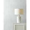 thumbnail image 3 of Advantage Edmore Silver Faux Suede Wallpaper, 3 of 3