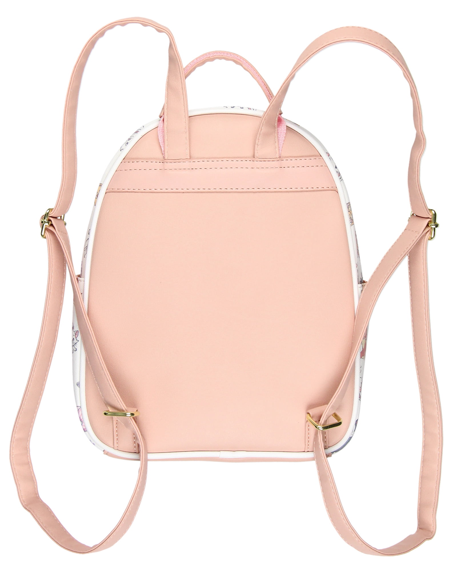 Disney Cats Saffiano Faux Leather Tote Bag Mini Backpack 12"