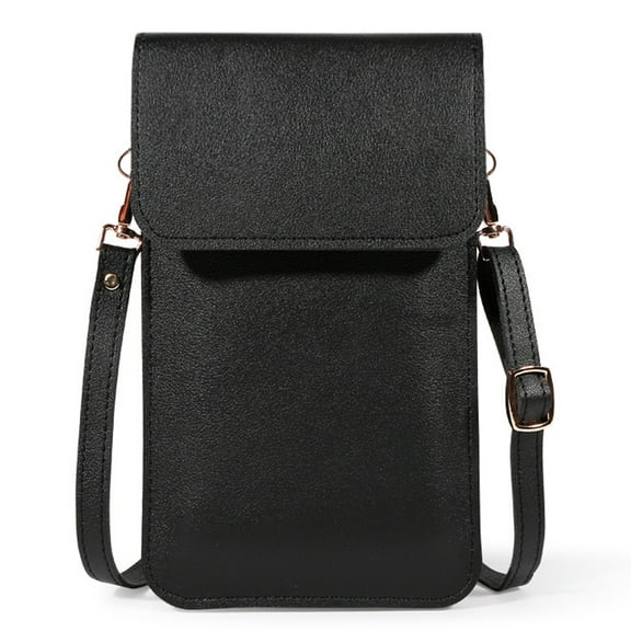 Touchscreen Phone Purse for Women,Cellphone with Shoulder Strap,Crossbody Phone-black