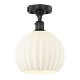 thumbnail image 6 of Innovations Lighting - White Venetian - 1 Light Semi-Flush Mount In Modern, 6 of 7