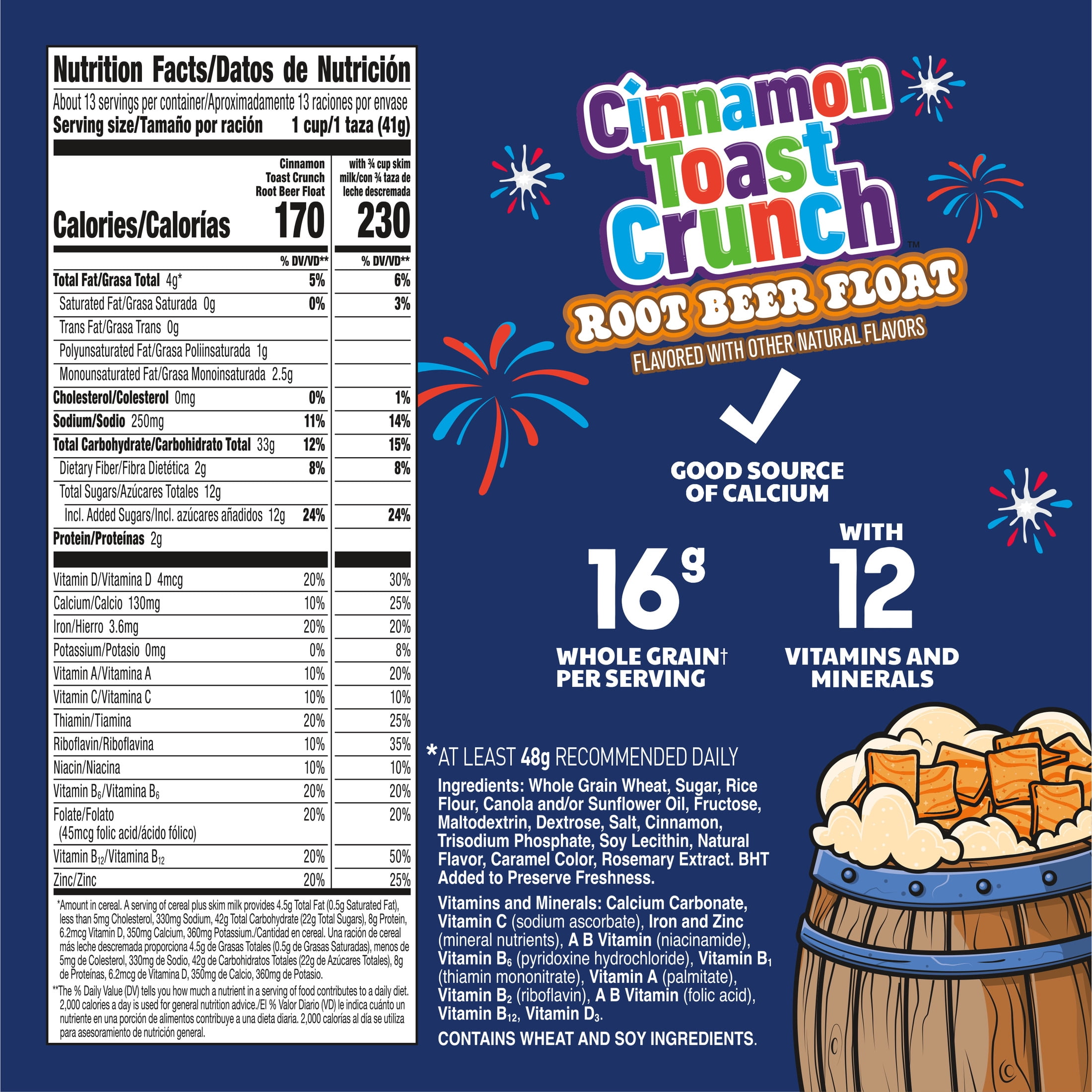 Cinnamon Toast Crunch Root Beer Float Cereal and Scented Box, Walmart Exclusive, 18.8 oz