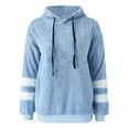 thumbnail image 6 of XINXIAOO Hoodies for Women Long Sleeve Hoodie Lightweight Pullover for Women Baggy Hoodies Blue Hoodie Y2k Fall Clothing Daily Wear, 6 of 7