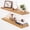Natural Finish, variant on Floating Shelves for Wall, Live Edge 40"W x 9.3"D x 1.5"H Wood Floating Shelf, Set of 2 with Invisible Heavy-Duty Metal Bracket, Deep Floating Shelf for Living Room Kitchen, Natural Finish