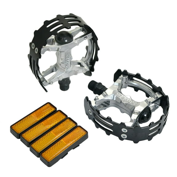 Wellgo Old school BMX MTB XC-II Bear Trap 9/16" Bicycle Pedals , Black #WE2963