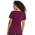 thumbnail image 6 of Dickies Dynamix Scrubs Top for Women V-Neck DK730, XXS, Wine, 6 of 9