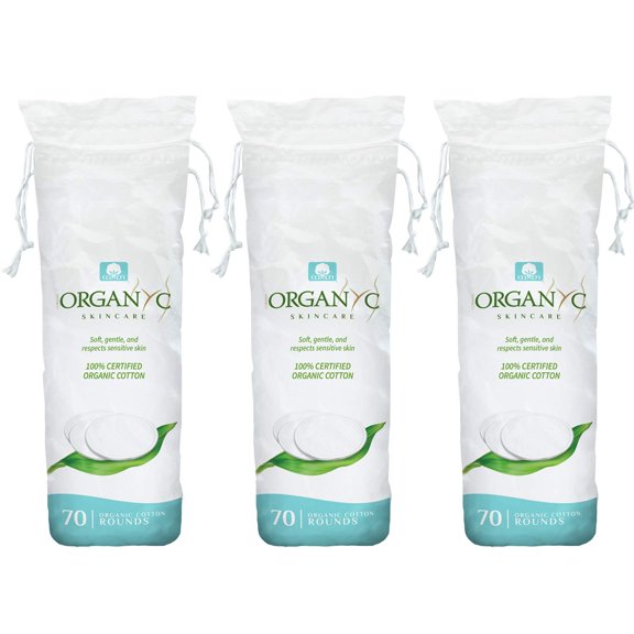Cotton Rounds, 100% algodón orgánico, biodegradable, 210 quilates