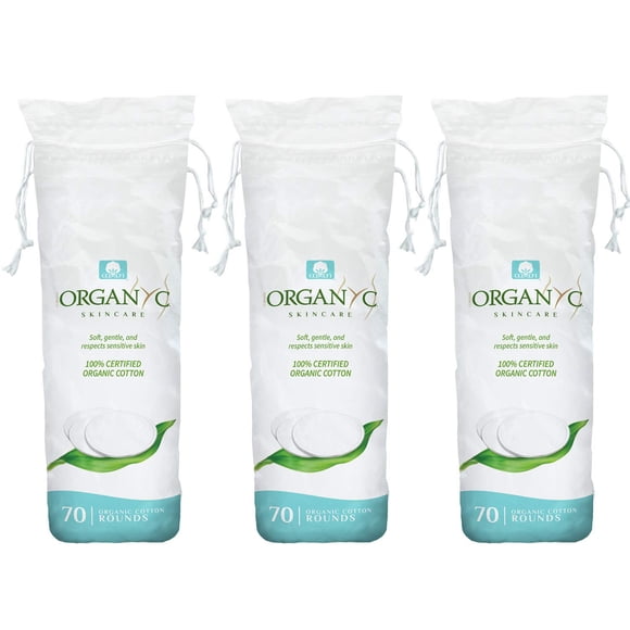 Cotton Rounds, 100% algodón orgánico, biodegradable, 210 quilates