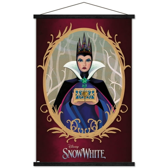 Disney Snow White: Live Action - Illustrated Evil Queen Wall Poster with Magnetic Frame, 22.375" x 34"