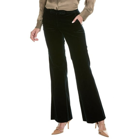 Theory womens  Demitria 4 Stretch High-Waist Pant, 10, Blue