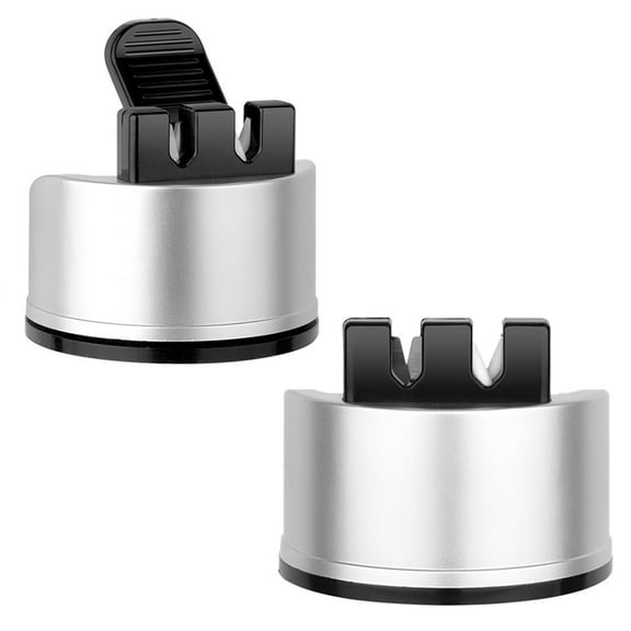 YiFrZour 2 Pack Mini Knife Sharpener with Suction Cup for Kitchen