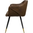 thumbnail image 4 of Set 2 Sillas Sillones Juego Comedor Cocina Suede Gamuza Cafe, 4 of 6