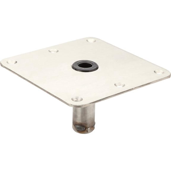 7 x 7 in. Swivel Eze Stainless Steel Plate Acetal Bushing Threaded