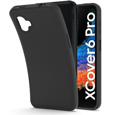 CoverON For Samsung Galaxy XCover 6 Pro / XCOVER6 Pro / XCover Pro 2 Case, Flexible Slim Lightweight TPU Minimal Phone Cover, Black