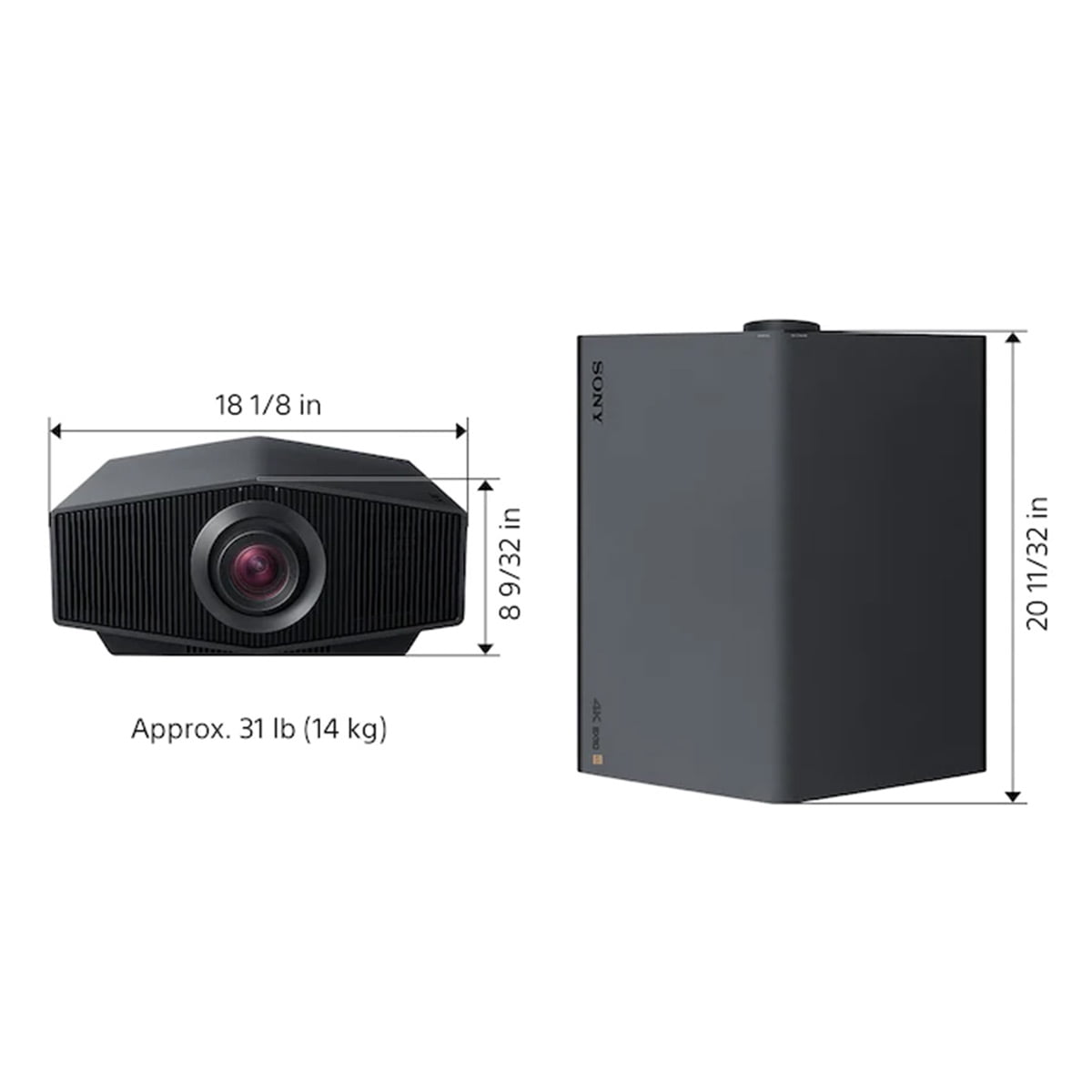 Sony VPL-XW7000ES 4K HDR Laser Home Theater Projector Black - Walmart Business Supplies