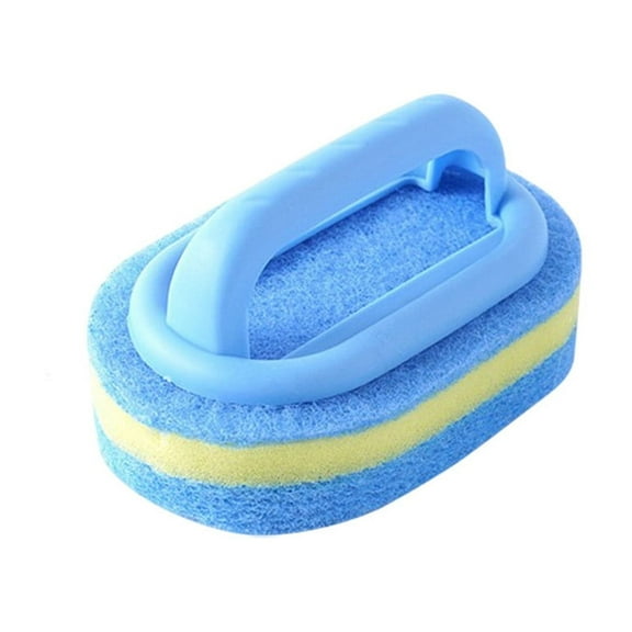 Specollect 1Pcs Cleaning Brush for Bathroom Kitchen Bathtub Toilet Cleaner All Purpose Shower Sponge Scrubbing Brush with Handle