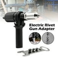 thumbnail image 1 of Electric Riveting Tool Conversion Head Silent Riveting Drill Adapter Portable Nut Riveter Insert Tools, 1 of 5