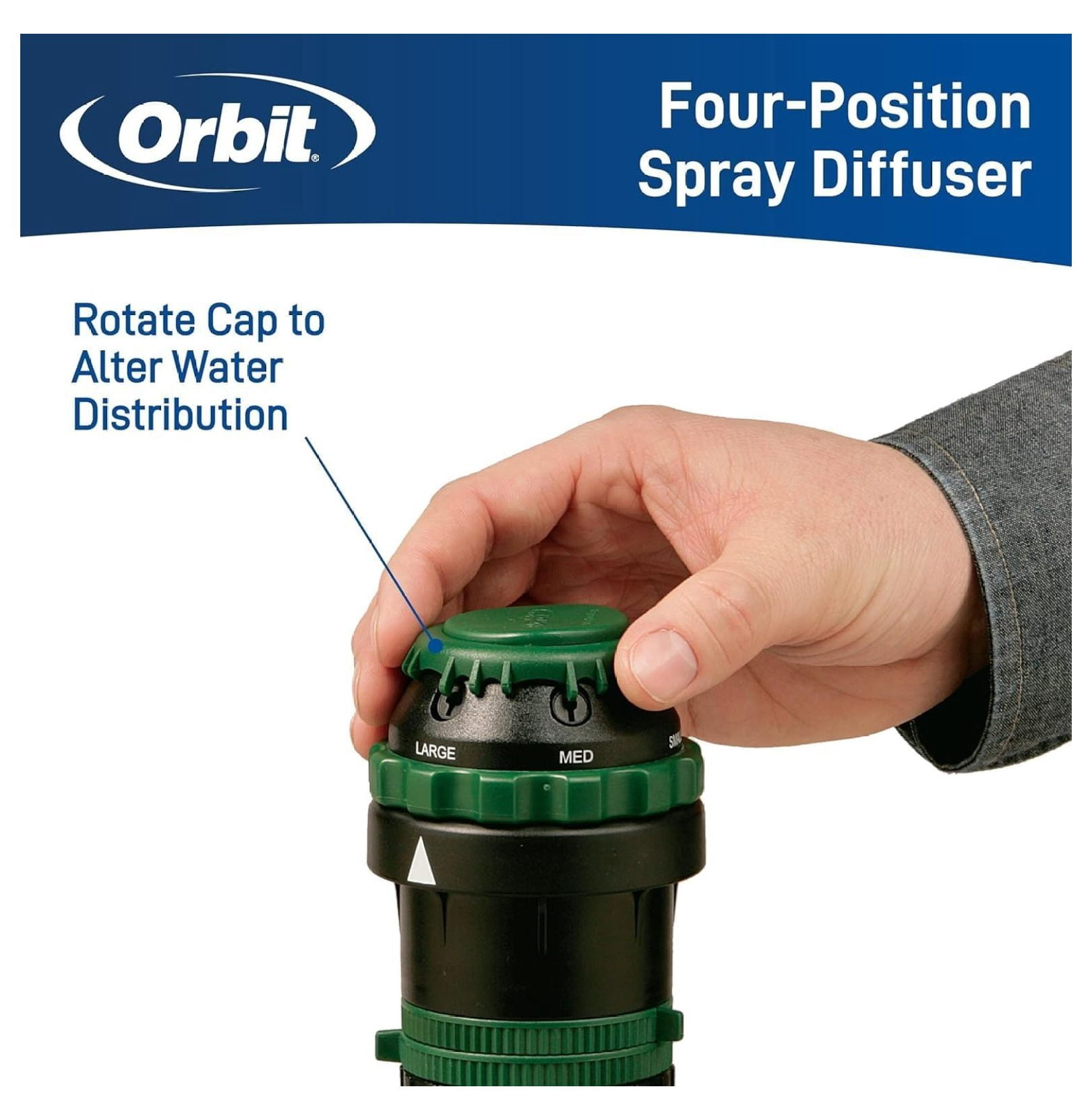 Gear Drive Sprinkler 2-Pack - Versatile Lawn Watering System - 80ft Coverage, 6 Patterns, Adjustable 25-360° - Garden & Yard Irrigation