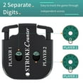 thumbnail image 4 of Mini Golf Score Shot Stroke Counter Clicker with Key Chain for Golf Game Scorekeeper Portable 2 Digit Sport Scoreboard,2 x golf scorers,Black, 4 of 8