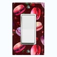 thumbnail image 1 of Metal Light Switch Plate Cover Macaron Fruit Cherry Strawberries French Desserts CAK021, 1 of 13