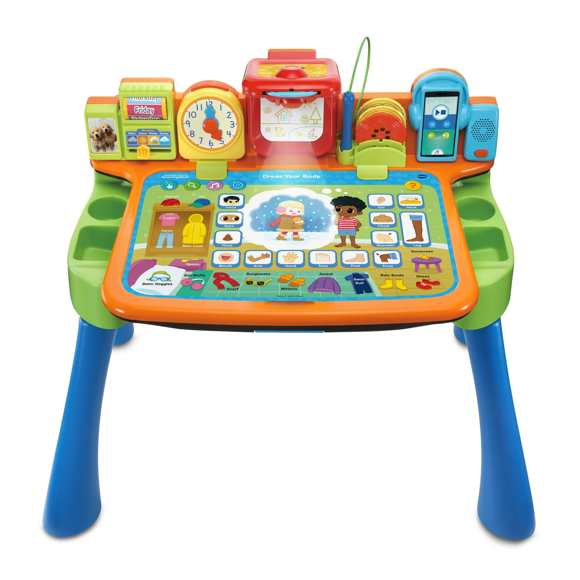 VTech Get Ready for School Learning Desk, Multicolor, 22" Tall, Infant and Toddler Toy, Walmart Exclusive