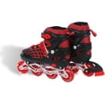 thumbnail image 2 of Endless EL-1027MOB Inline Adjustable Skates with All Wheels Flash, ABEC 7 - Blue & Orange - Large, 2 of 6
