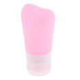 thumbnail image 4 of Botellas de viaje a prueba de de silicona envases de viaje cosméticos champú Rosa 60ml Sunnimix Botella vacía recargable, 4 of 7