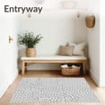thumbnail image 3 of ODIKA 2'x3' Machine Washable Non-Slip Area Rug, Lattice Plush featuring Interlocking Honeycomb Design High Traffic Rug, Black, 574581, 3 of 7