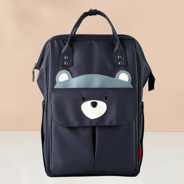 Bolsa de pañales impermeable para bebé, mochila para pañales para mamá, cuna oscuro perfke Mochila de pañales