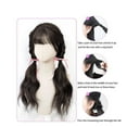 thumbnail image 5 of LANFENG Curly Ponytail Extension with Hair Tie Hair Natural Black 17 Inch Hair Wig Elastic Band Wave Fake Ponytail Wigs Accessories for Women Daily 2PCS, 5 of 5