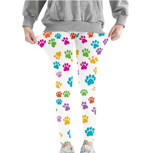 ameIAEA Leggings pour Enfants Garçons Filles Taille Élastique Extensible Entraînement Course Yoga