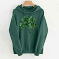 thumbnail image 4 of Wowcloth Woman's St. Patrick's Day Print Hooded Sweatshirt, Long Sleeve Casual Pullover for Holiday and Everyday Wear, 4 of 6