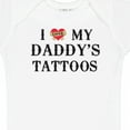 thumbnail image 4 of Inktastic I Love My Daddy's Tattoos Boys or Girls Baby Bodysuit, 4 of 5